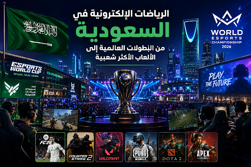 الرياضات الإلكترونية في السعودية من البطولات العالمية إلى الألعاب الأكثر شعبية
